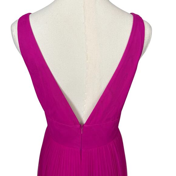 Monique Lhuillier Tulle Cut Out Midi Dress Pink Size 4 NWT - Picture 6 of 9